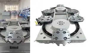 6 Station Circular Guide Rail With Belt Design Automated Production Circulation Conveyor Line