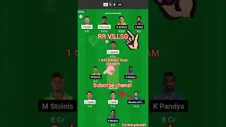 RR VS LSG DREAM11 TEAM TODAY MATCH #dream11 #RRVSLSG #ipl24