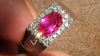 Wedding Ring Natural Ruby Custom Diamond Ring ( no  treatment )