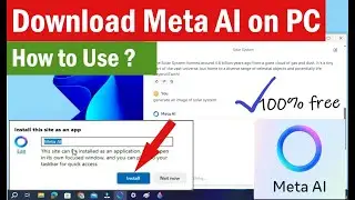 Meta AI for Windows PC | How to download Meta AI on windows pc | How to use Meta AI in PC