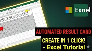 How to Make Result Card in Excel | Automated Marksheet Design (Urdu/Hindi)