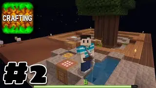 Crafting and Building - One Block Survival Gameplay Part 2 | 