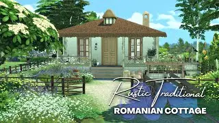 Rustic Traditional Romanian Cottage💙💛❤  | The Sims 4 (+CC) | Speed Build