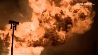 Gas line fire in Detroit