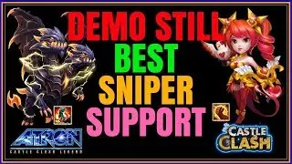 DEMO STILL BEST SNIPER SUPPORT - WALLA SKILL 12 - CASTLE CLASH