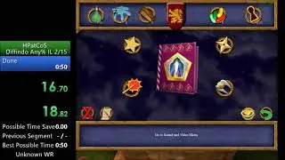Harry Potter and the Chamber of Secrets (PC) Diffindo Any% IL Speedrun in 36.970 (PB/WR)