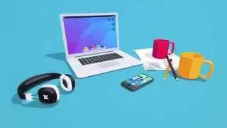 Illustrative 2D cel-shading render with Cinema 4D