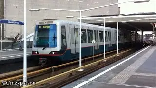 RET Metro Type B op Maashaven Rotterdam richting Slinge op Lijn D