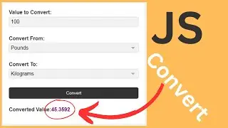 ⚡ JavaScript Tutorial - How to Make a Unit Converter with HTML, CSS & JavaScript | Complete Tutorial