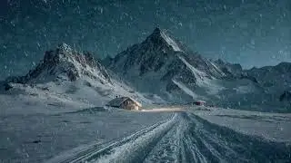 Loud Winter Snowstorm Sounds for Deep Sleep | 3 Hours Blizzard Wind Ambience at Night