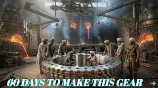 How Giant Industrial Gears Are Made | 60-Day Forging Manufacturing Process in Factory