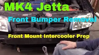 MK4 Jetta Front Bumper Removal/Front Mount Intercooler Install