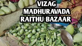 VIZAG MADHURAVADA RAITHU BAZAAR daily vlog video
