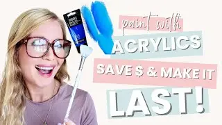 💰🎨 How to Save Money & Make Your Acrylic Paints Last Longer | Beginner Painting Tips ✨