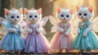 Cute Fairy Kittens 🧚&zwj;♀️🐱 | Magical Cat Cartoon | Adorable Fantasy Pets