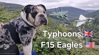 WOW! F15 Eagles & Typhoon Eurofighters in Wales - Mach Loop Magic