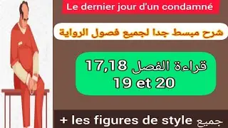 1bac le dernier jour d'un condamné chapitre 17,18,19 et 20 lecture + les figures de style