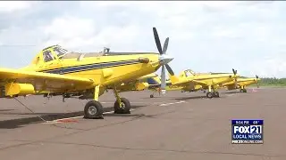 Spongy Moth Fly-Over Spraying Duluth and Holyoke