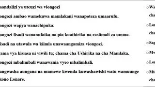 UCHAMBUZI WA RIWAYA YA NGUU ZA JADI  SURA YA TANO