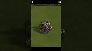 Cossacks 3 game 10x10 France vs England Reiter #shorts  #cossacks  #cossacks3 #cossack #казаки3
