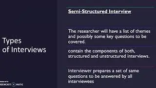 Qualitative Interview, Protocol Development by Wahab Sohail