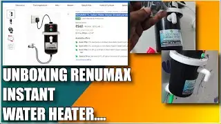 Unboxing And Working Of RENUMAX 1 L Instant Water Geyser,Instant portable water heater geyser