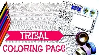 How to Make a Coloring Book Page and Envelope + Free Printables