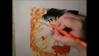 Coloring with Copic Ciao Markers - Sailor Mars