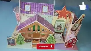 Different types of houses 3D model/house model for house project/types of houses#viral #handmade