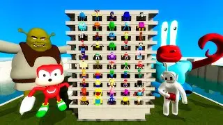 🏛 LIMINAL TOWER ALL NEW 3D SANIC CLONES MEMES MEGA PUNCH SPARTAN KICKING in Garry's Mod !