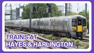 Trains at Hayes and Harlington railway station (10/07/2023)