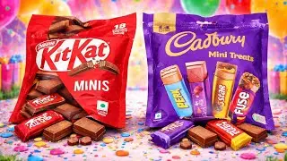 ASMR Chocolate Unboxing 🍫 | KitKat & Cadbury Mini Treats 😍 No Talking | Magic Candy