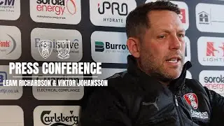 🎙️ Leam Richardson & Viktor Johansson's pre-Sheff Wed press conference | Presented by Pinders 🖨