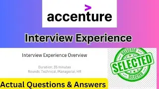 Accenture Interview Experience || Selected Candidate