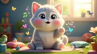 Tiny Meows! Little Kitten Learns to Speak with Sounds 🐱🎵 | Nursery Rhymes for Kids