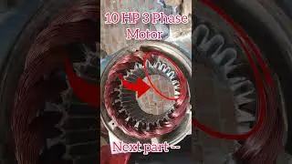 960Rpm 3phase motor।। Single 18 Coil।। coil distence 1-6।।#shortvideo #viral @electriclearn