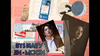 DIY || BTS DIARY || Themed diary || JIN - MOON || Оформление ежедневника