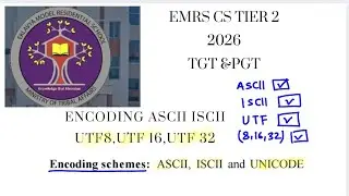 Encoding Schemes ASCII ISCII UNICODE ( UTF 8 UTF 16 UTF 32 )