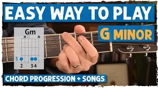 EASIEST Way To Play Gm Chord for Beginners - No Barre Chord! | Beginner Guitar Lessons