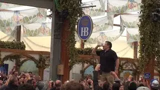 Super Fast Beer Guzzle at Oktoberfest