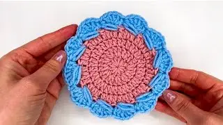 how to crochet circle and border