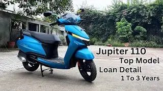 New Jupiter 110 Top Model 2025 On Road Price & Finance Loan Detail EMI Option 12 To 36 Month  Plans