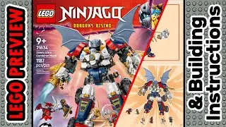 PREVIEW: 71834, LEGO NINJAGO, Zane's Ultra Combiner Mech & Building Instructions! LEGO 2025