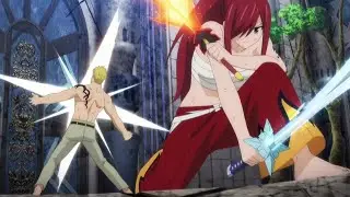 Erza Vs Laxus's battle! 🔥 | Fairy Tail 100 Years Quest episode 13