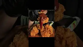 Dipping Crispy Chicken in Secret Sauce 🌶🍗 | ASMR Crunch You Can&rsquo;t Resist! 🔥😳#viralvideo
