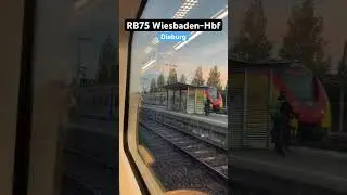 Dieburg Einfahrt RB1440/RB75➡️Wiesbaden-Hbf #br1440 #hlb #regionalbahn #shorts