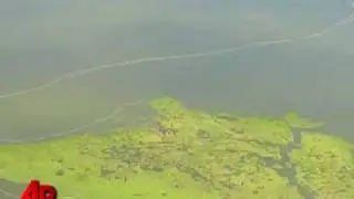 Raw Video: New Gulf Spill Spews Oil