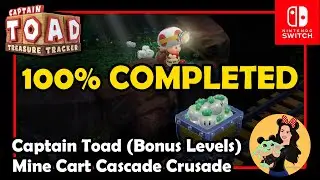 MINE CART CASCADE CRUSADE (ODYSSEY LEVELS 2) - Gems, Moon & Bonus  - Captain Toad Treasure Tracker