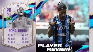 LA MEJOR CARTA QUE HE PROBADO EN FIFA 23!! | RONALDINHO COVER STAR ICON 98 REVIEW