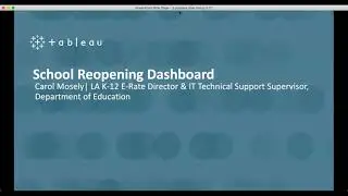 State of Louisiana Government Tableau User Group - 11 March 2021